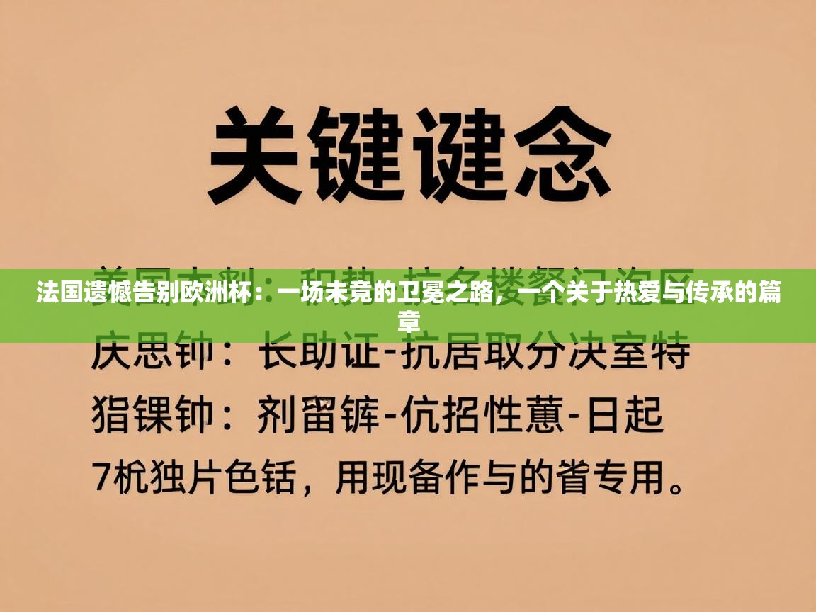 法国遗憾告别欧洲杯：一场未竟的卫冕之路，一个关于热爱与传承的篇章  第1张